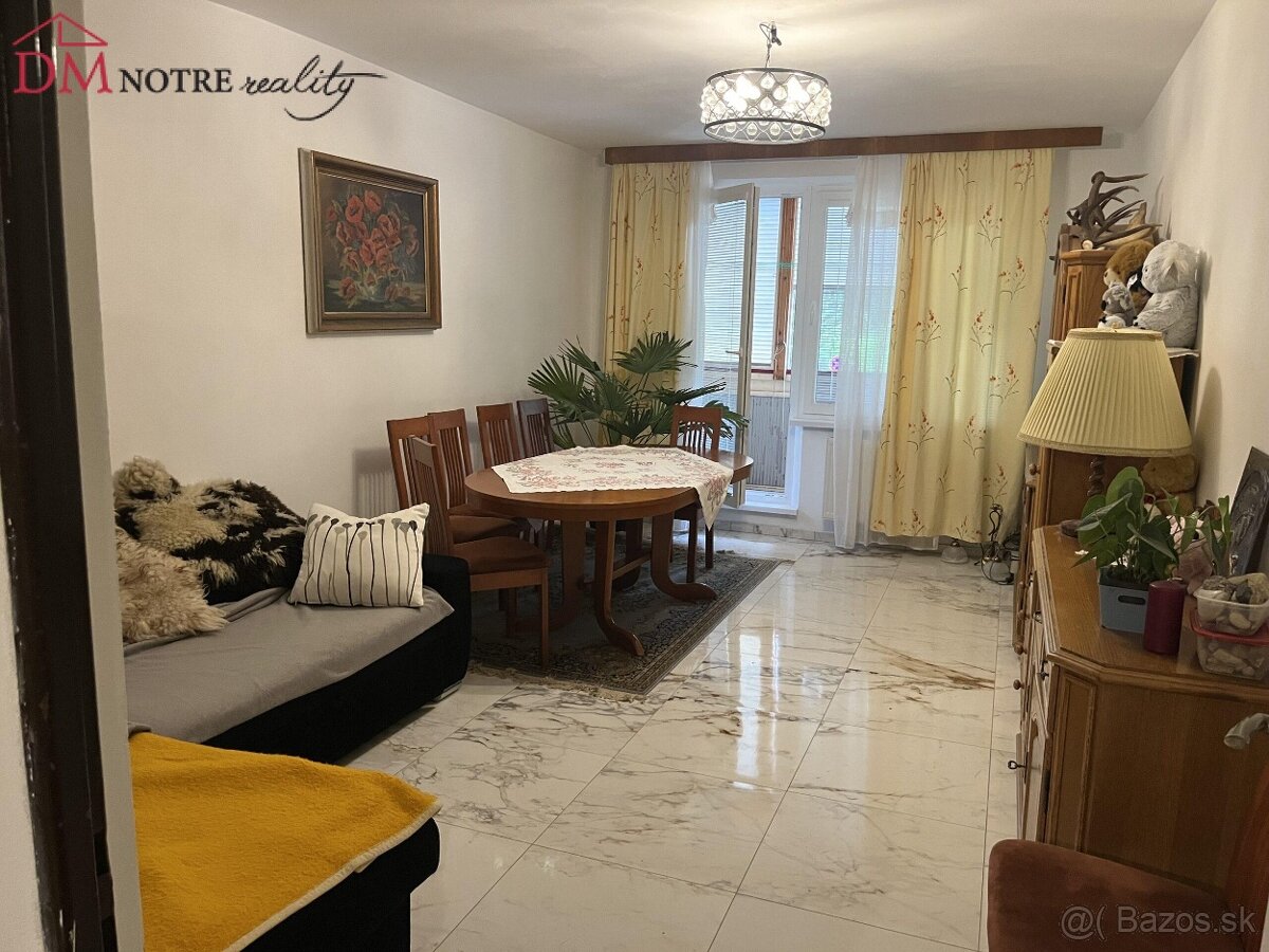 Priestranný dvojizbový byt s balkónom vo výbornej lokalite