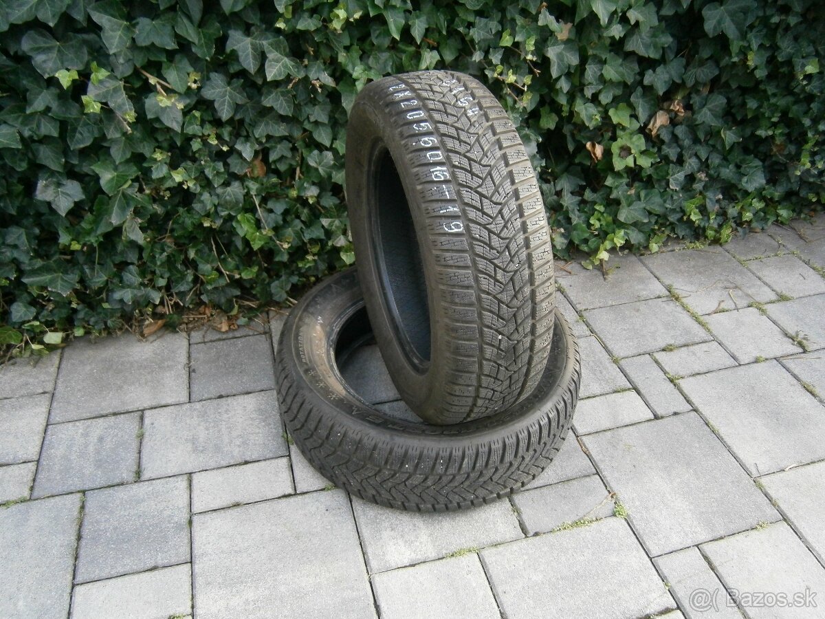 Predám 2x zimné pneu Dunlop 205/60 R16 92HXL