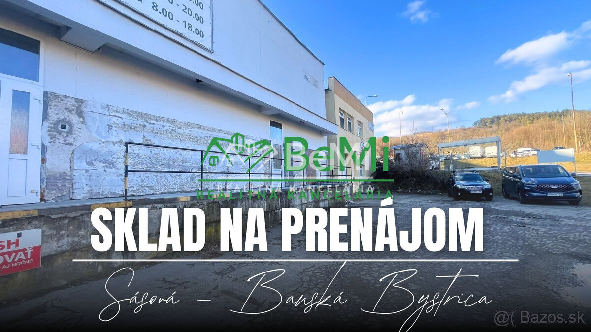 Prenájom, skladové priestory  60m2  Banská Bystrica-Sásová