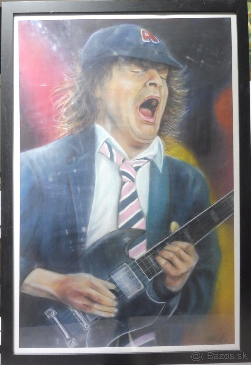 Stanislav Baláž / Angus Young (pastel 55 x 85 cm)