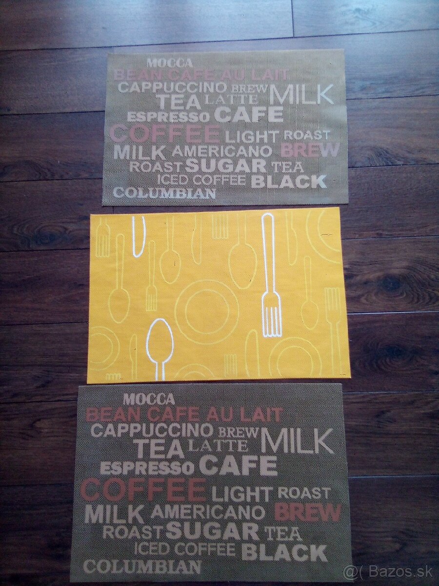 Prestieranie, podložky pod taniere