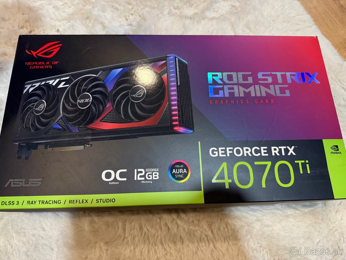 Predam graficku kartu Asus ROG Strix RTX 4070ti 12Gb OC
