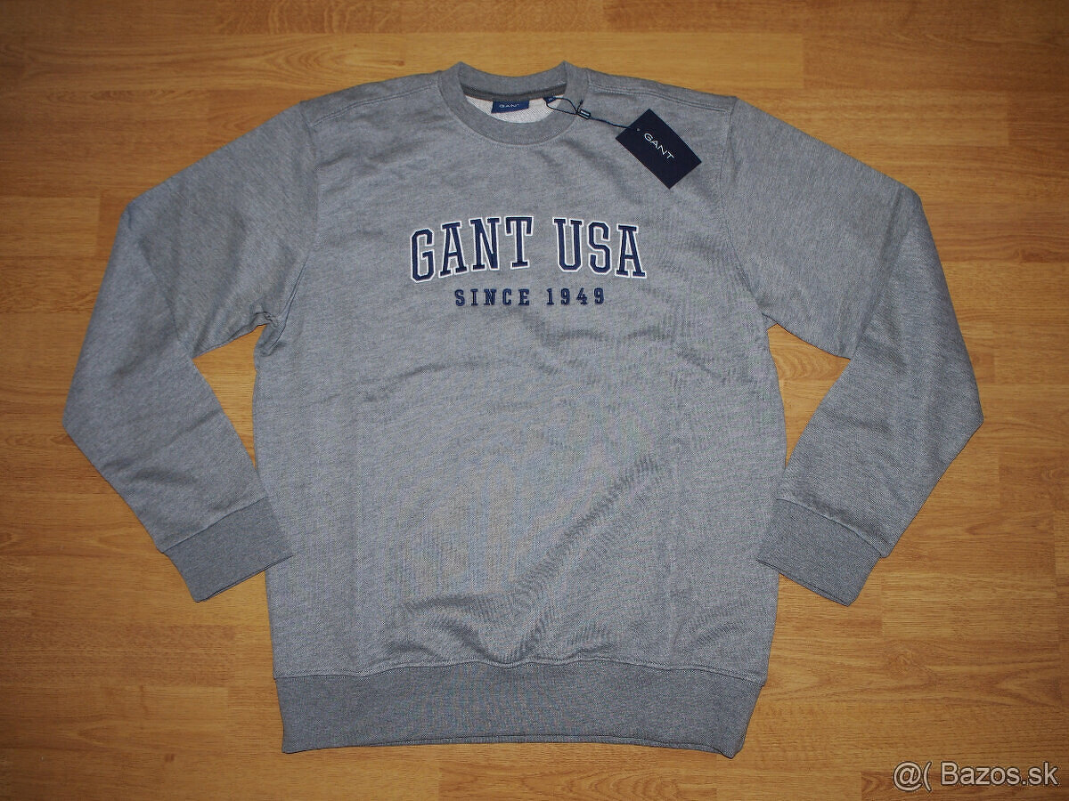 Gant pánska mikina šedá