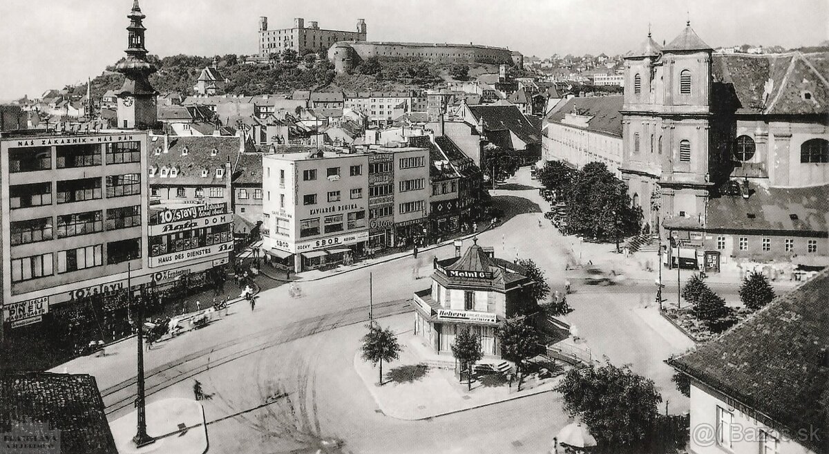 Kúpim pohľadnicu Hurbanovho nám. so stojacim kioskom
