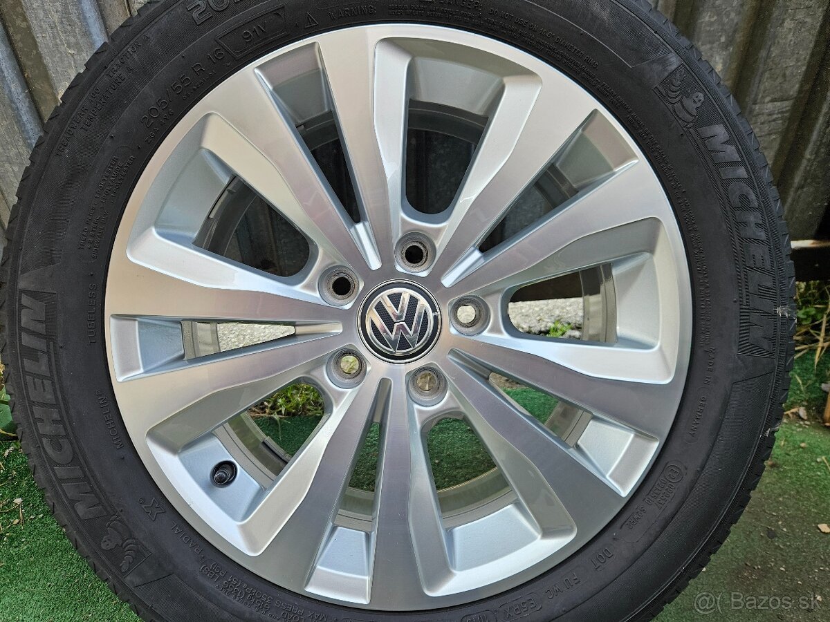 Atraktívne, originálne hliníkové disky VW - 5x112 r16