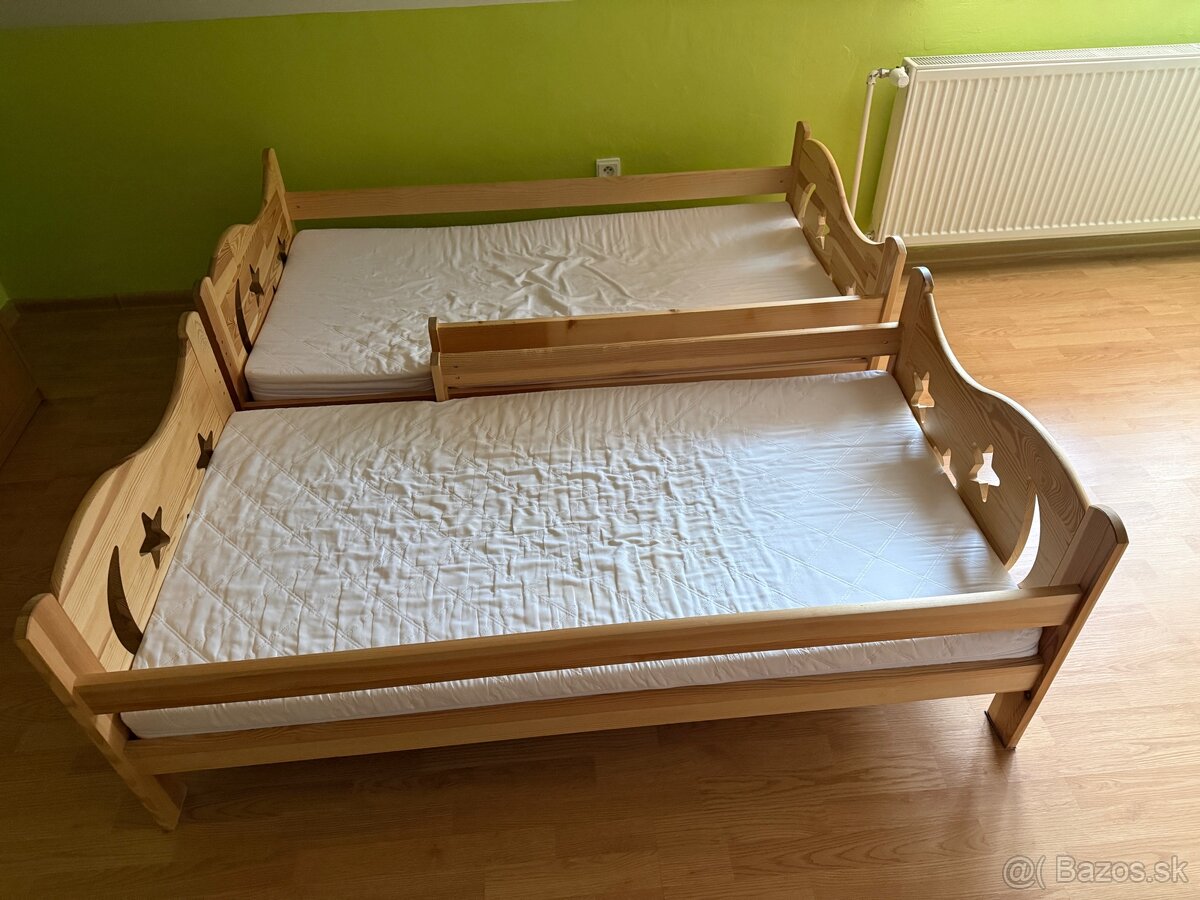 Detská posteľ 2 kusy rozmer 140cm na 70cm