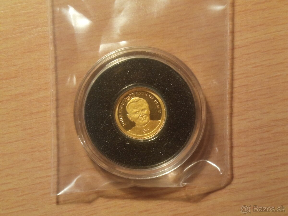 Investičné zlato Cookove ostrovy 2010 1/2g