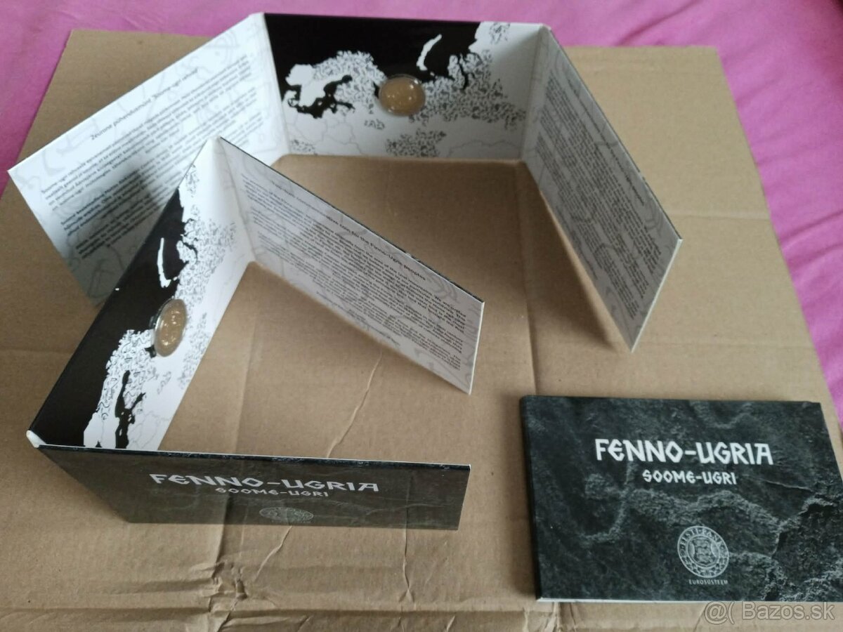 Estónsko - pamätné euromince - coin card