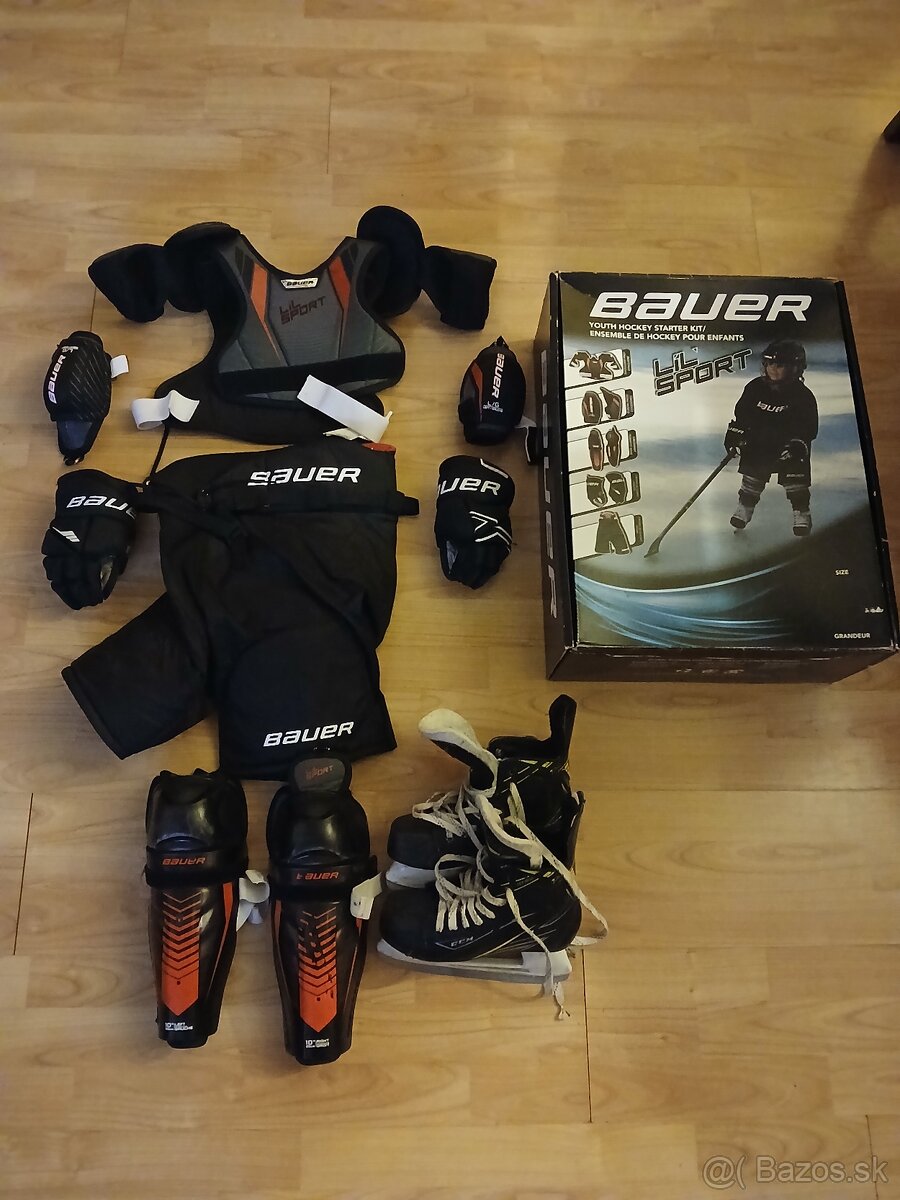 Bauer set chráničov + korčule CCM