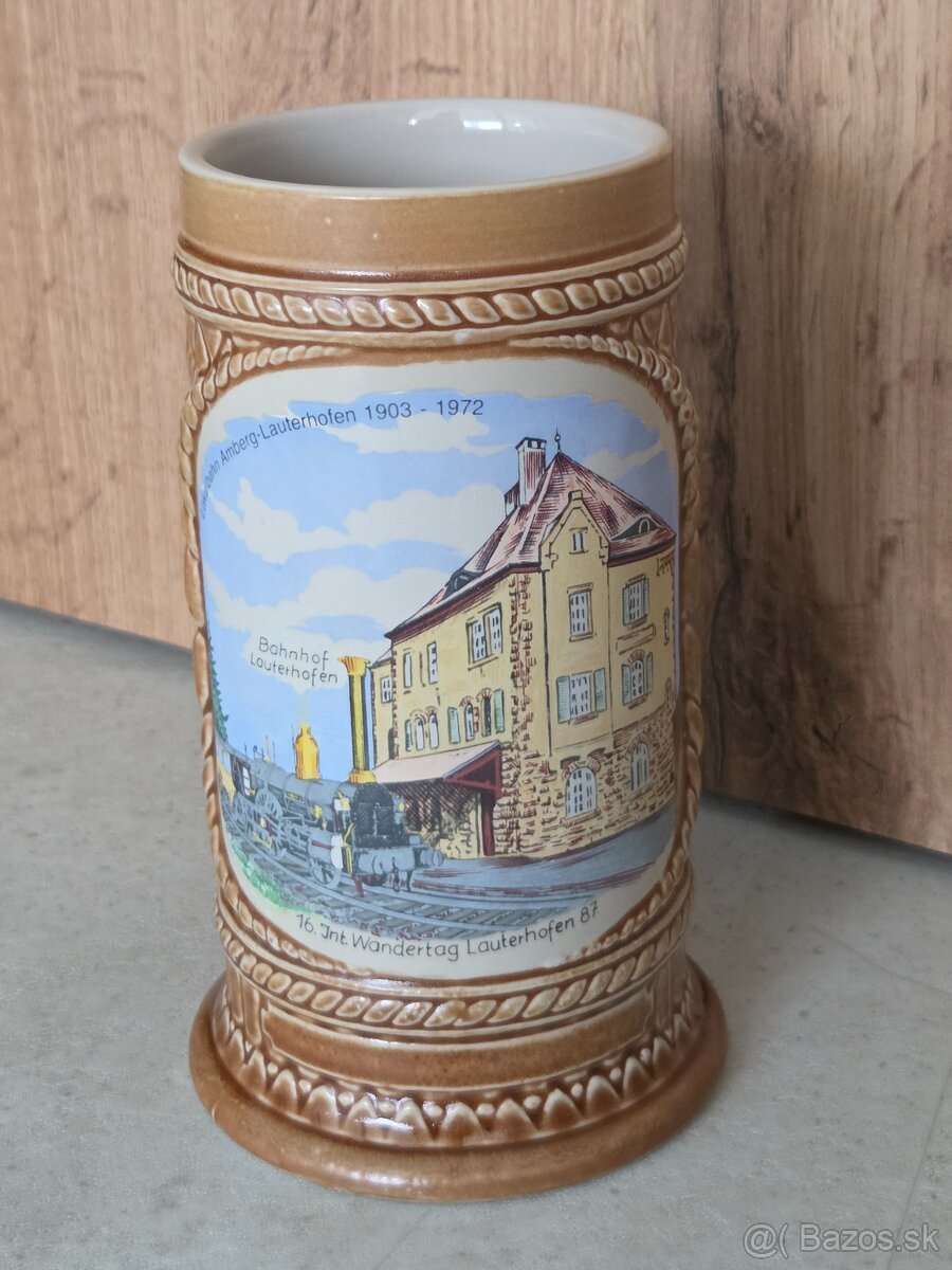 pivný krígel hnedý 2 - 0,5L