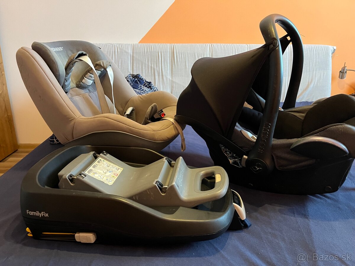 Maxi Cosi vajíčko + autosedačka + základňa