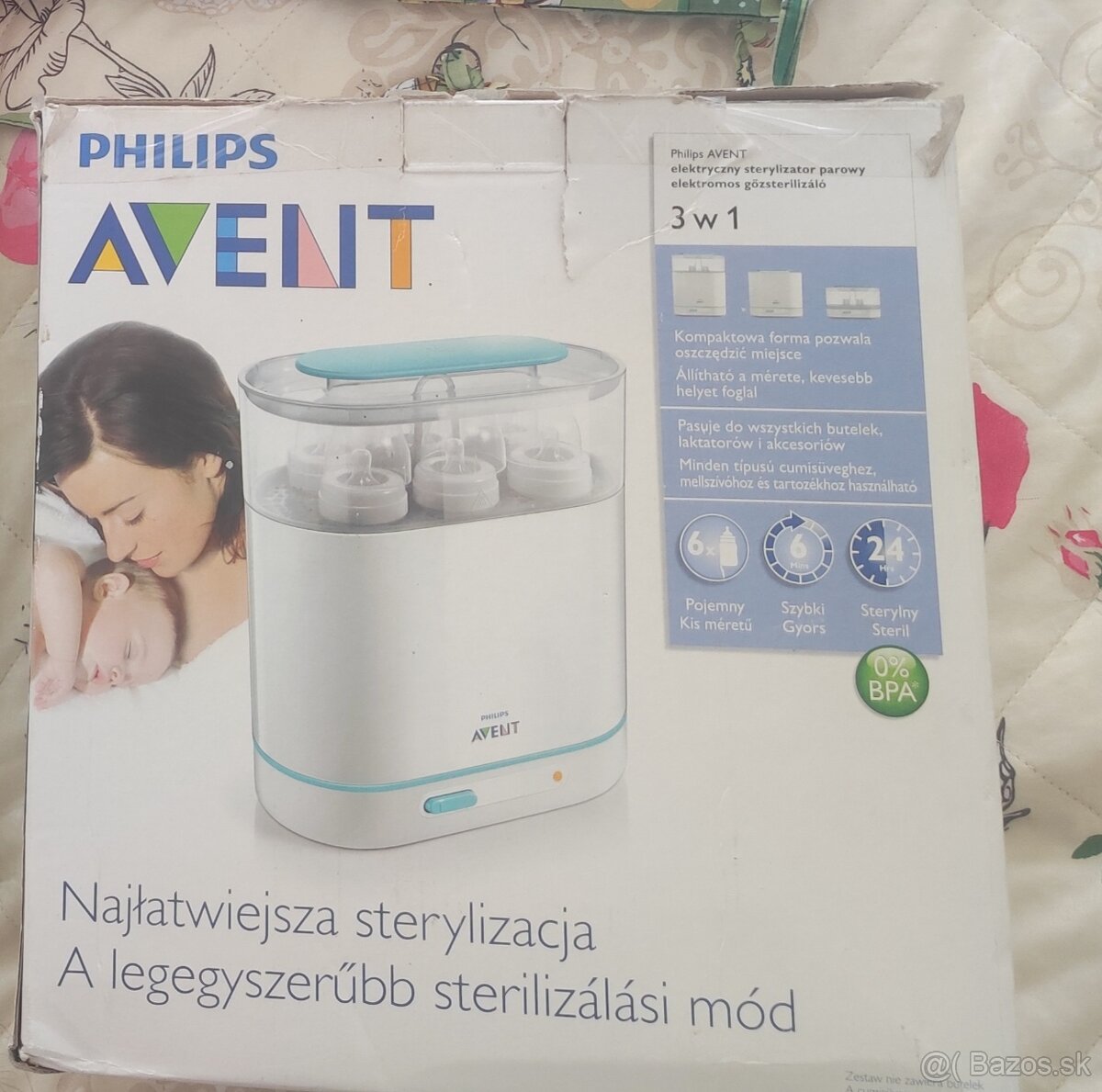 Elektrický sterilizátor Philips Avent 3v1