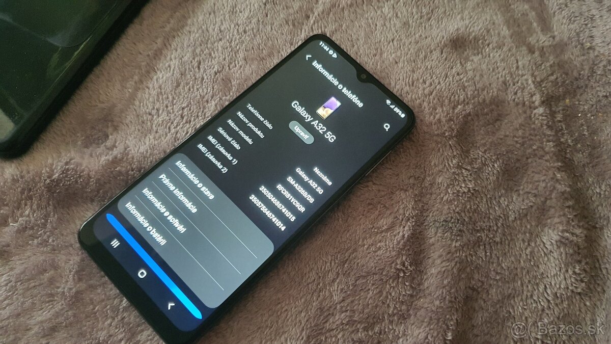 Samsung galaxy A32 5G, 2x obal, nabíjačka, dual sim