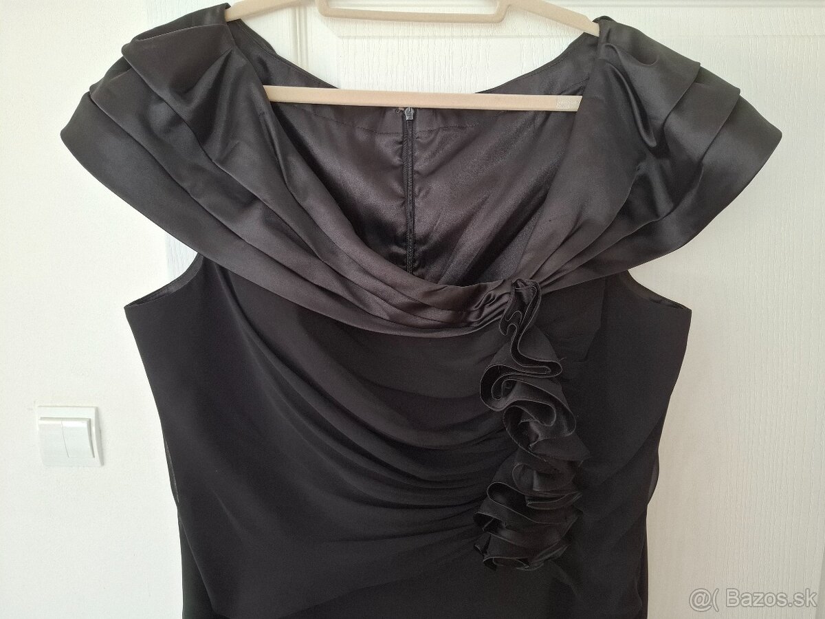 Šaty spoločenské čierne 50 - 52