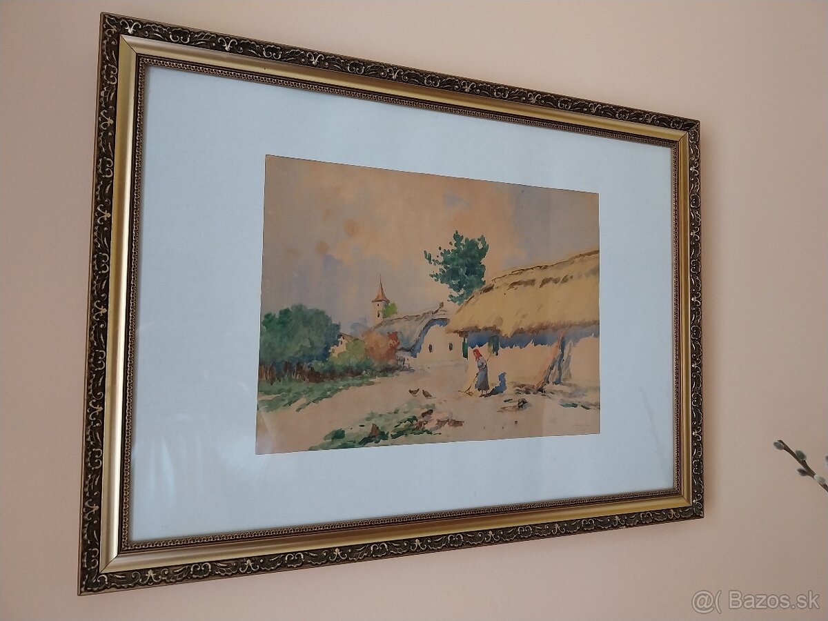 Antal Neogrády akvarel