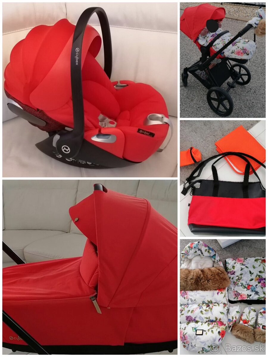 Cybex priam 4.0 a 3.0 autumn gold 3-kombinácia