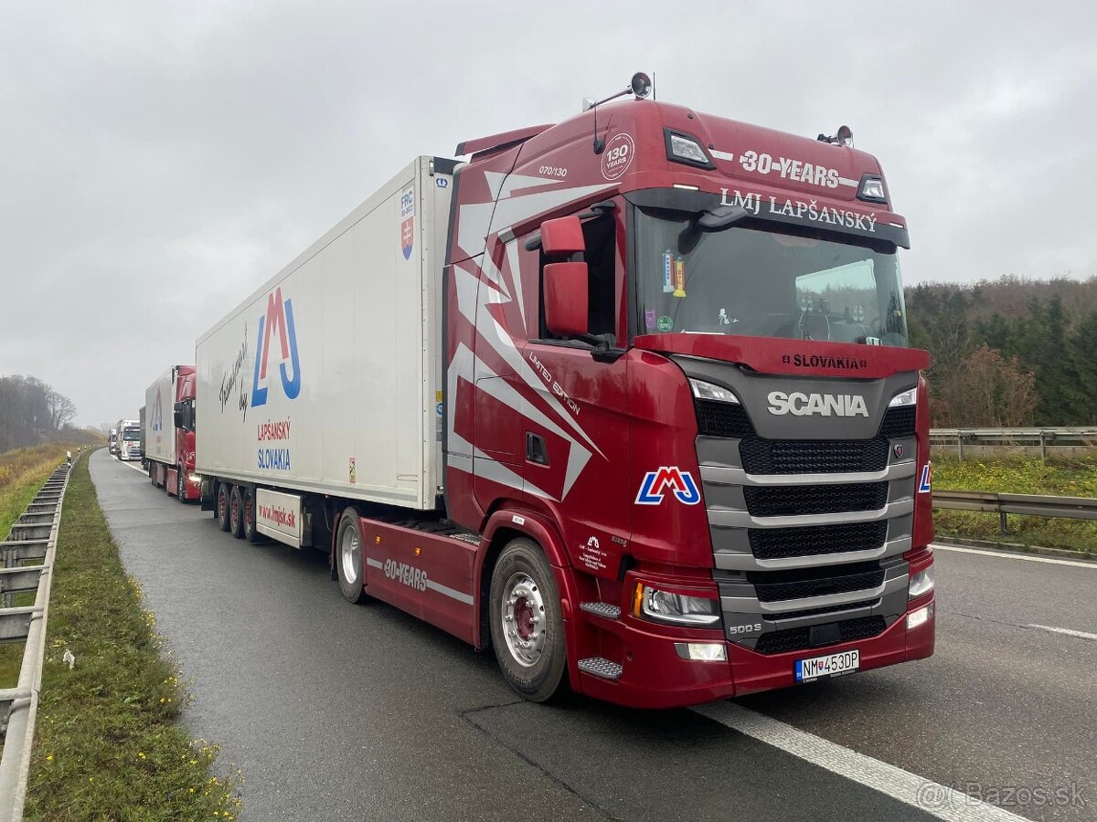 Práca pre vodičov C+E MKD frigo (Scania+Krone )