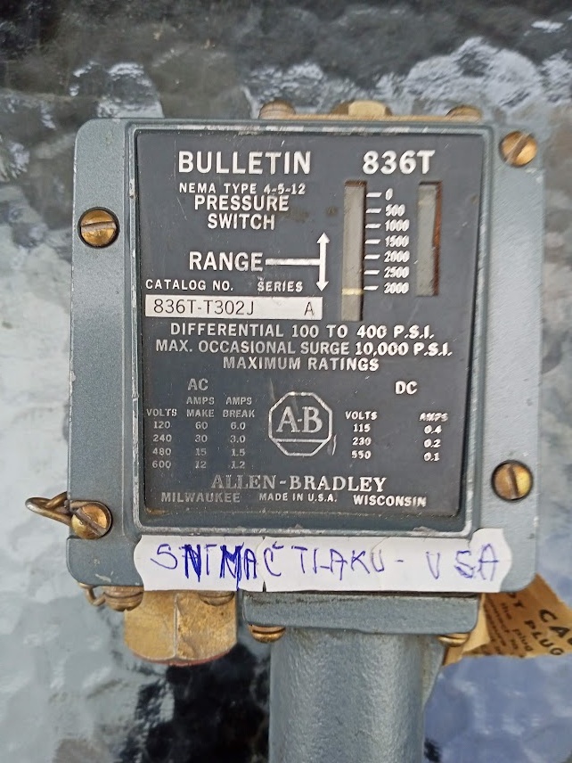 Predam regulator tlaku USA Allen -Bredley