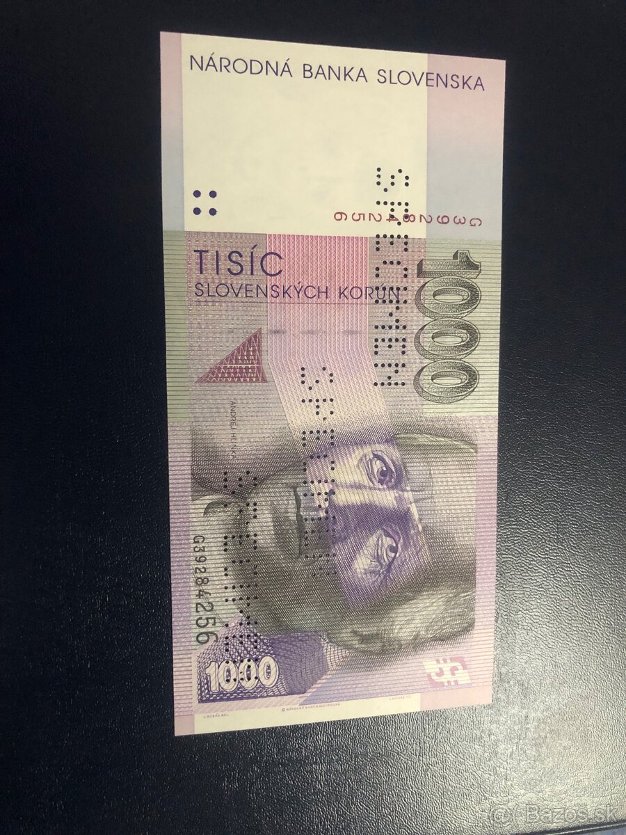 Predám 1000 Sk Specimen