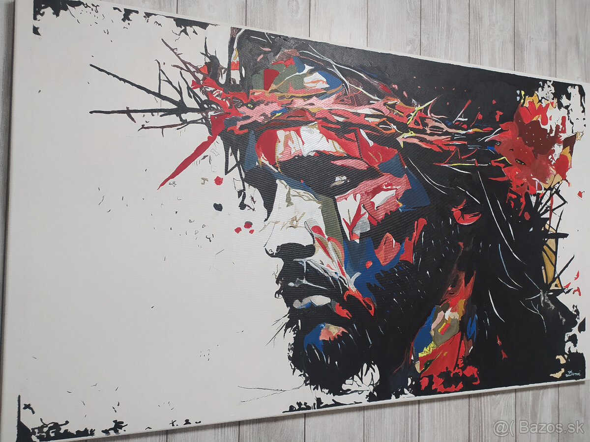 Veľký obraz Ježiša, veľkosť 120cm x 70cm