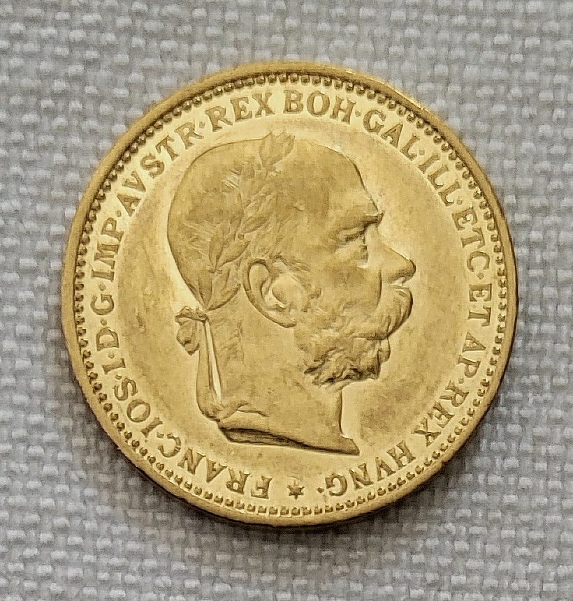 Zlaté rakúska 20 koruna Franza Jozefa I., 1902 bz, lepší roč