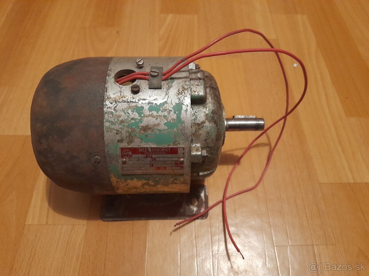 Predám jednofázový elektromotor 220 V, 1400 ot.,1,3 A.