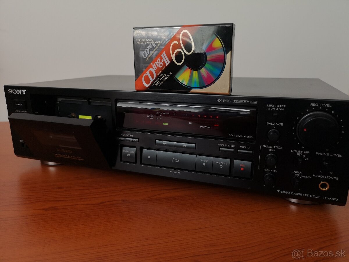 3 hlavový deck SONY TC-K670 dualcapstan