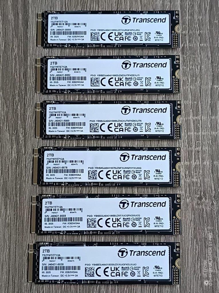 2TB Transcend MTE712A PCIe NVMe 4.0 x4 Industrial - 4 000TBW