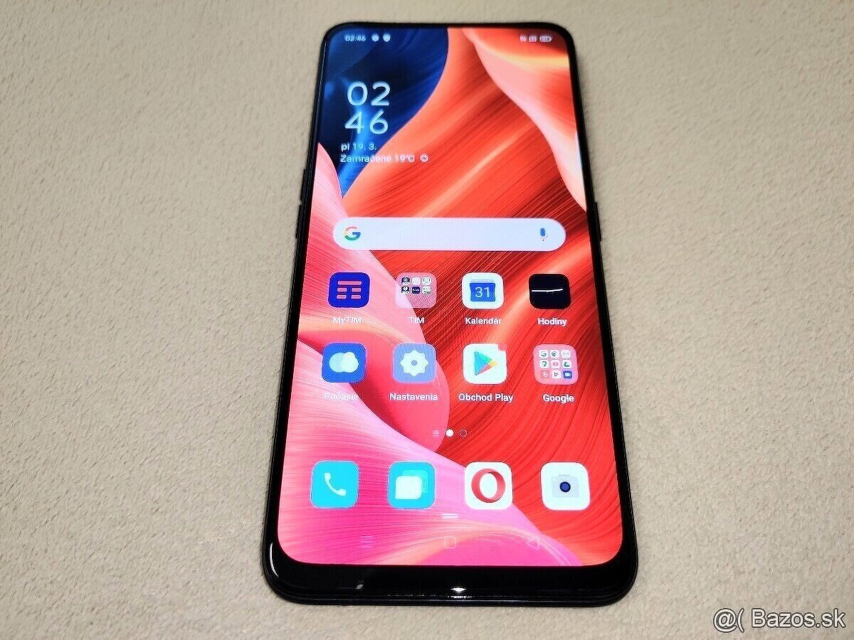 Oppo Reno 2 Z,,. 8gb/128gb. Tmavá metalíza sklo.