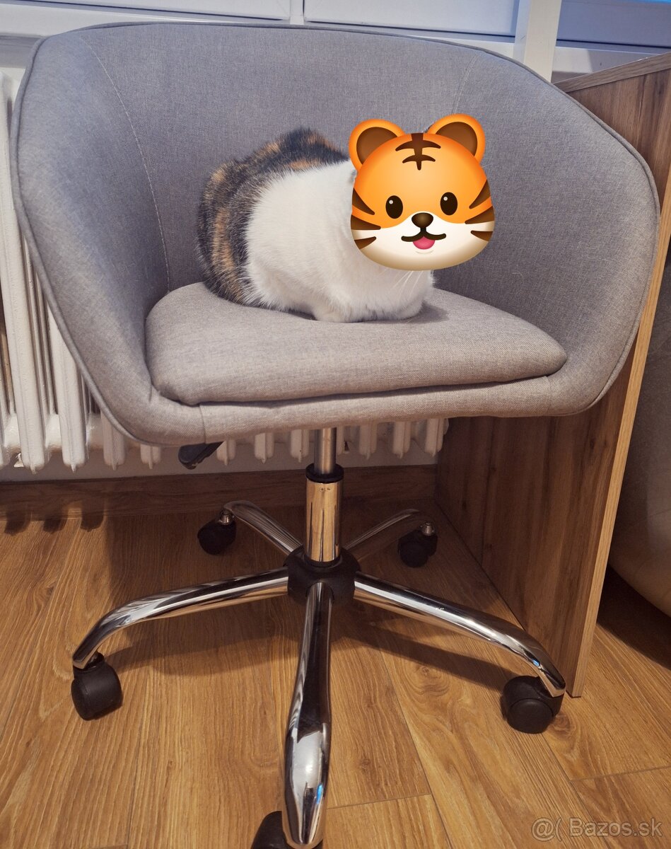 Na predaj Kancelárska stolička, zachovalá, sivá