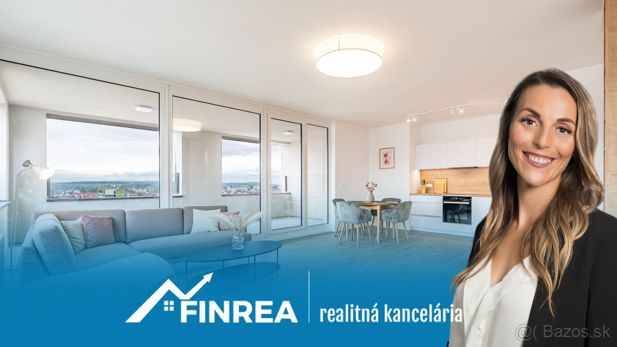FINREA│Štýlové bývanie s panorámou Tatier – 3-izbový byt v K