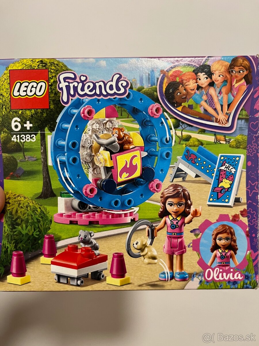 Predám Lego Friends Olivia a jej ihrisko so škrečkami.
