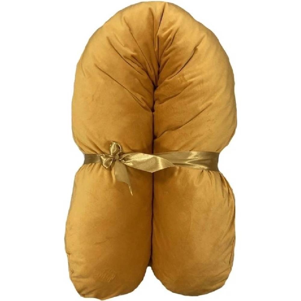 Vankúš na dojčenie BySues, VELVET, horčicový