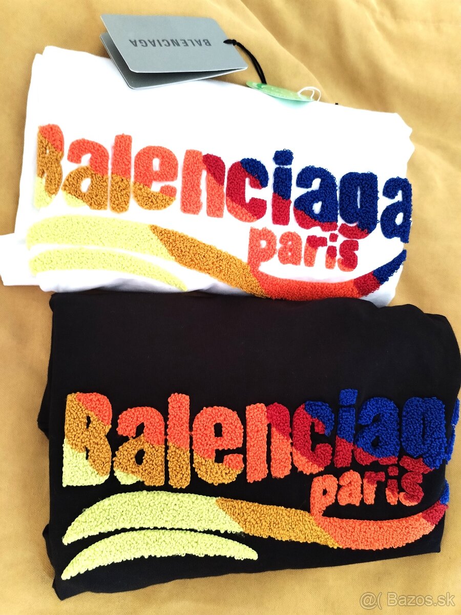 Tricko Balenciaga chlpate logo