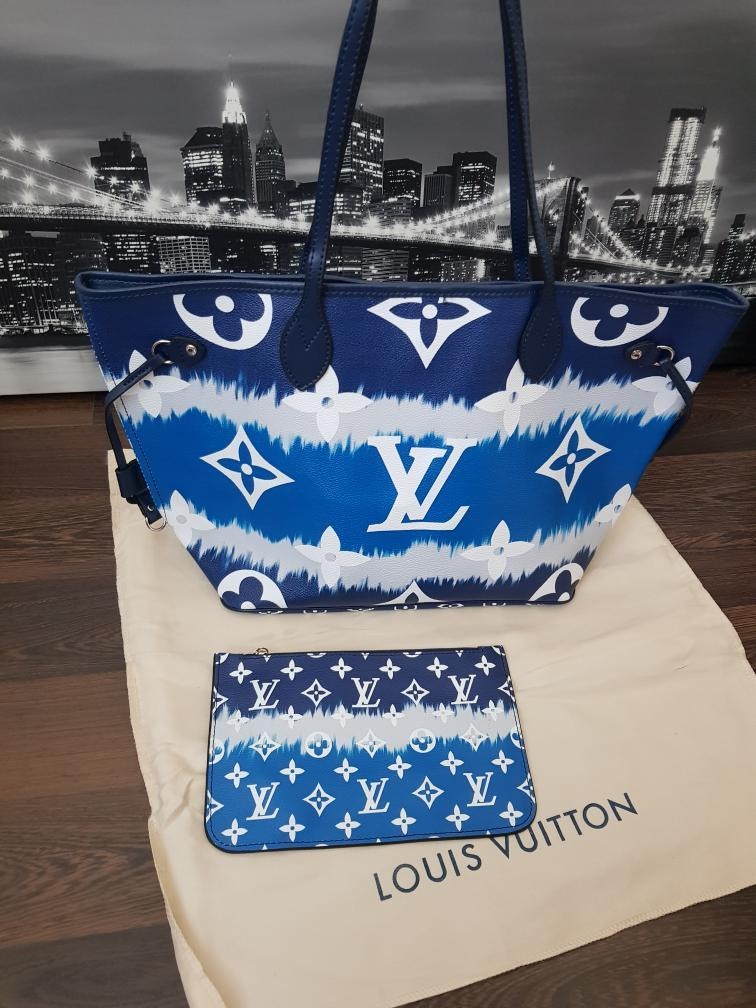 Nová Louis Vuitton Neverfull Escae modra