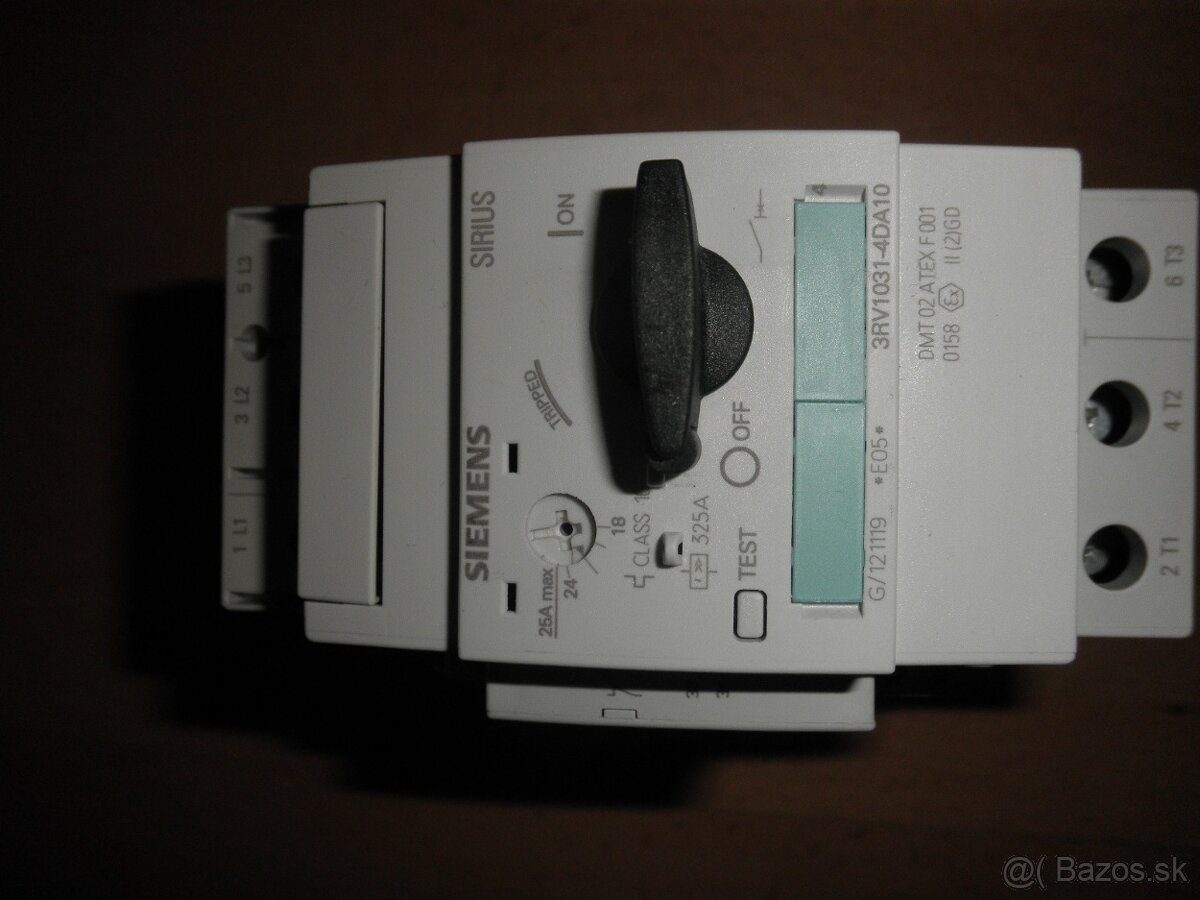 Motorový chránič Siemens Sirius, 3P kanály