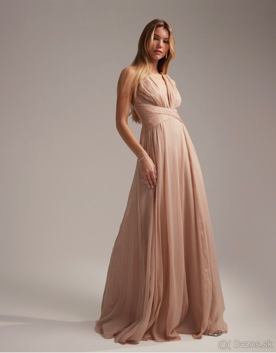 Luxusné ľahučké spoločenské šaty