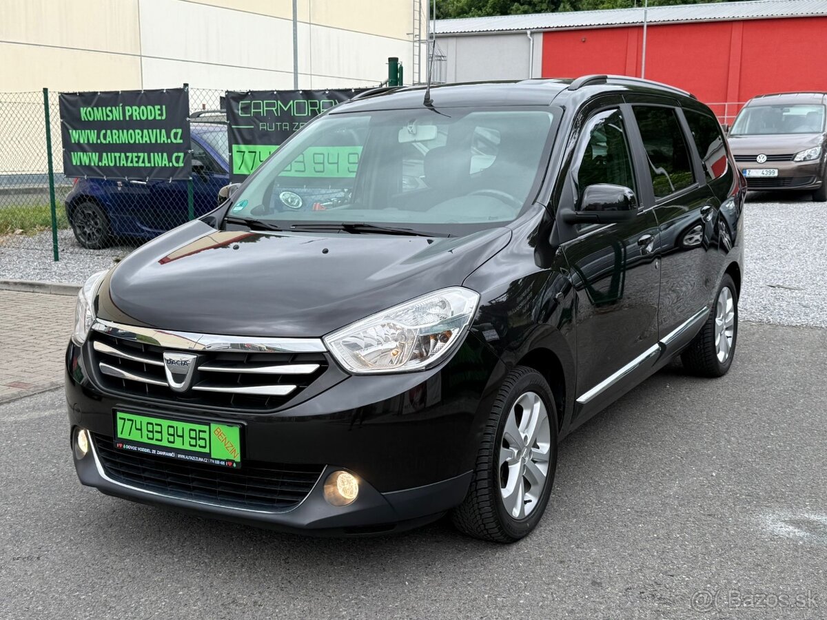 ► DACIA LODGY 1,2 TCE - 85 kW - TOP KM, PARK. SENZORY ◄