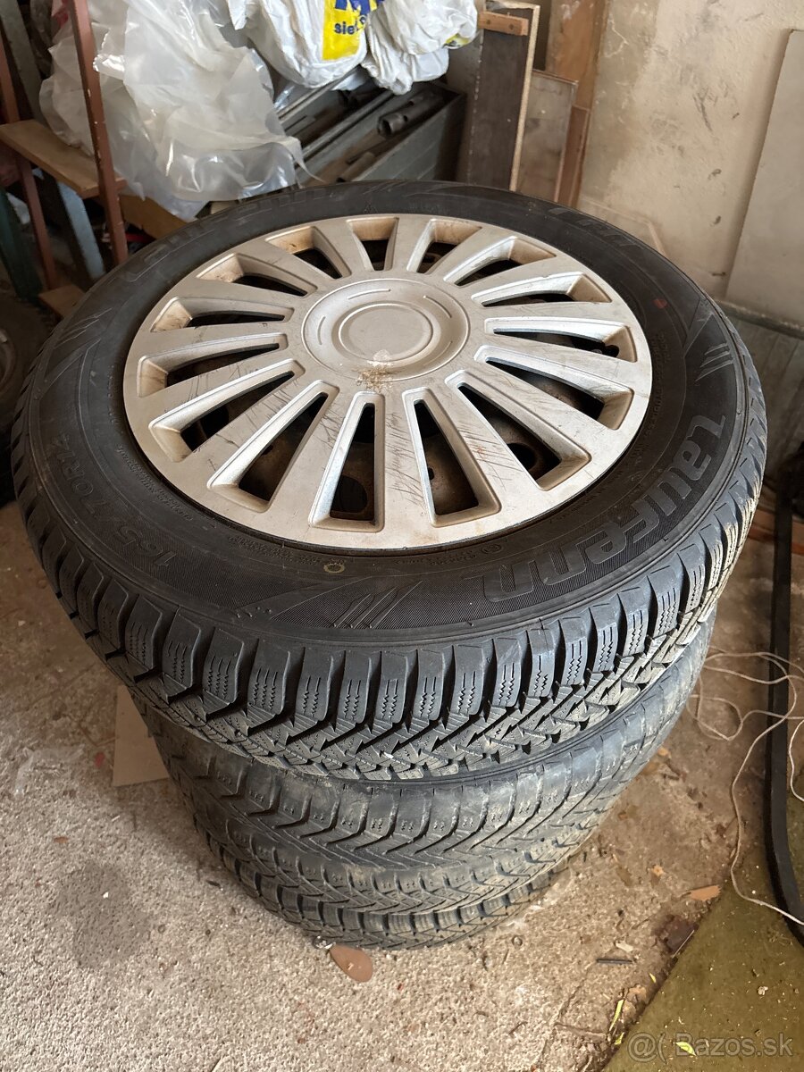 4x disk + pneu + puklice 165/70r14