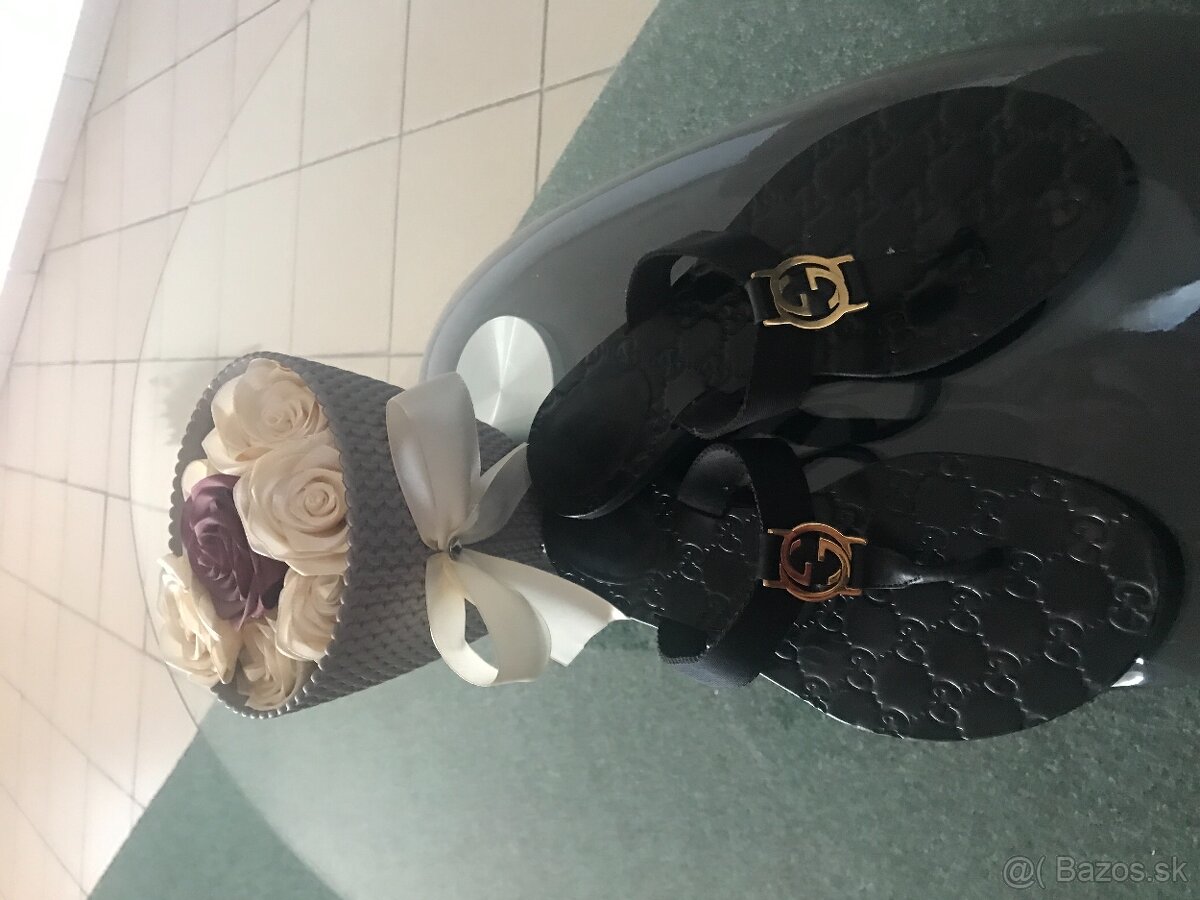 GUCCI originál damske slapky veľkosť 39
