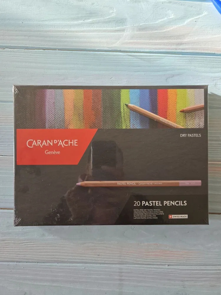 Umelecké pastely v ceruzke, suché, 40 farieb, CARAN D'ACHE