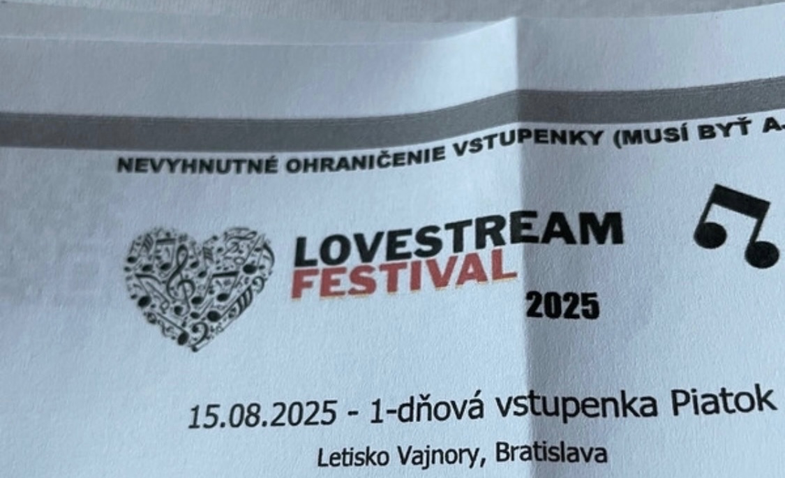 Kúpim 2 vstupenky na PIATOK za 100€(50€ kus)