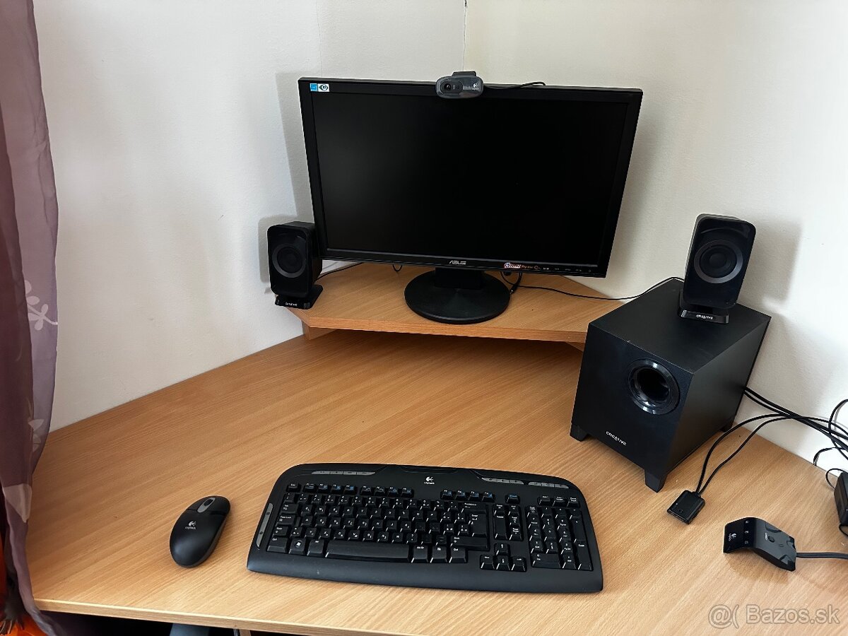 Predám monitor reproduktory a bezdrôtovú klávesnicu a myš