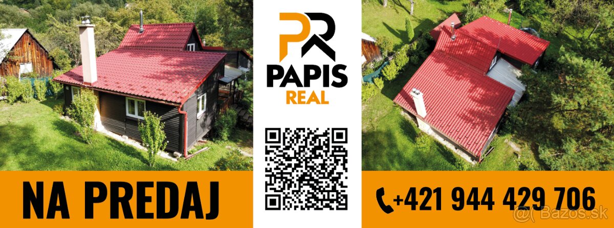 NA PREDAJ REKREAČNÁ CHATA v obci Drienica