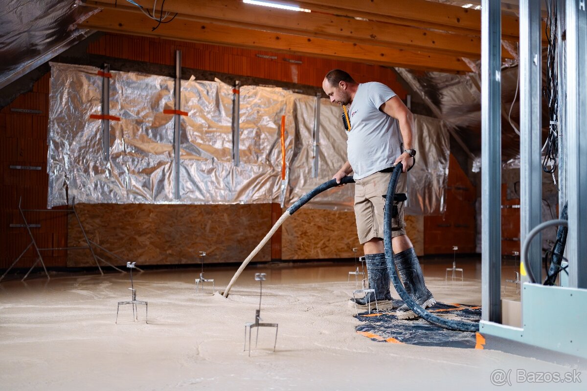 Realizujeme anhydritové potery v okrese Kežmarok