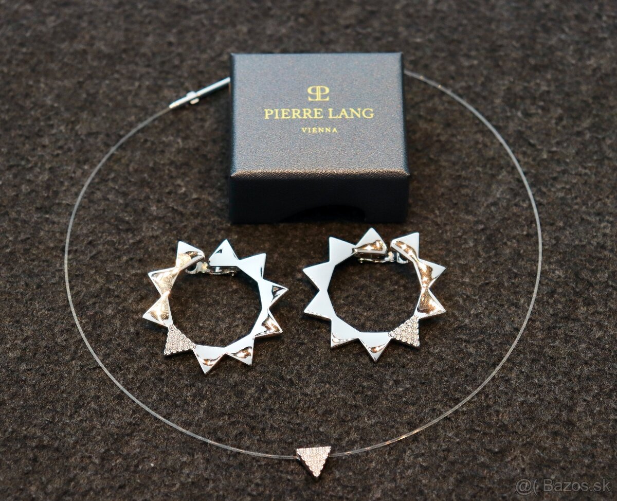 PIERRE LANG - jemný náhrdelník a výrazné náušnice