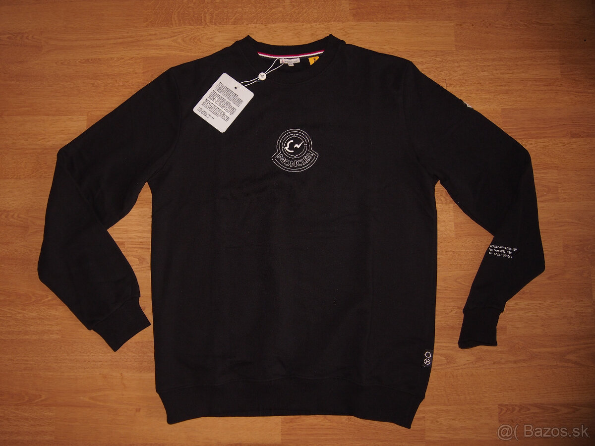 Moncler pánska mikina čierna
