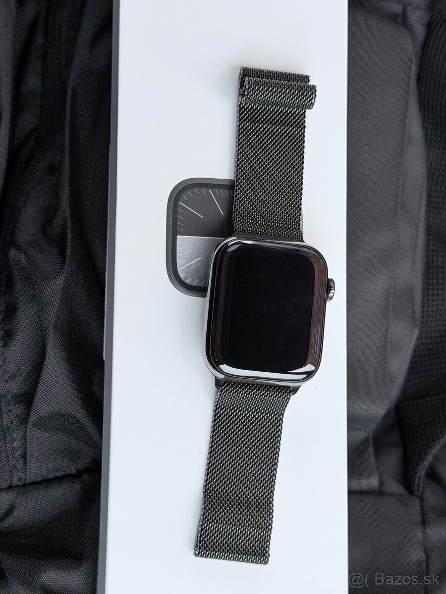 Apple watch 9 45mm ocel safír a lte