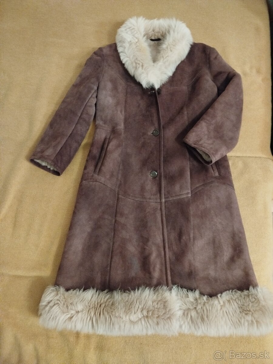 Kožený dámsky kabát