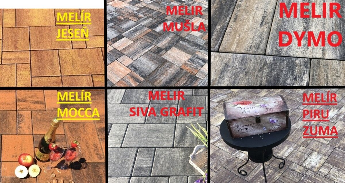 ZAMKOVÁ DLAžBA obrubník palisada zatrovnovacka